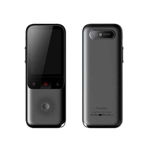 Docooler Portable Language Translator Device, Voice Interpreter with 134 Languages Voice, Translating 10 Offline Translation Recording Photo Translation for Travel Business Study Use