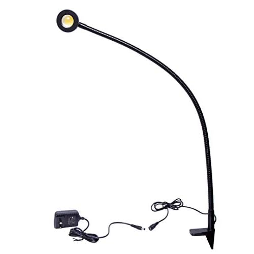 High Intensity Cob Led Spot Light 500 Lumens w/Flexible Adjustable Magnetic/Clamp Base (Clamp Base)