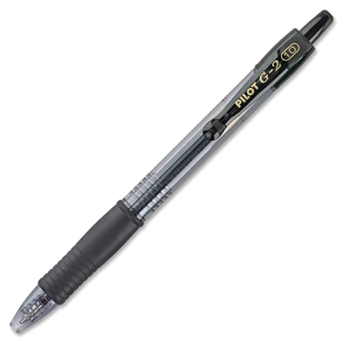Pilot G2 Premium Gel Pens 1.0mm Bold Point Black Ink 12-Pack