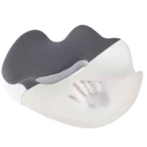 Ergonomic Seat Cushion for Office Chair - Memory Foam Coccyx Cushion for Tailbone, Sciatica & Back Pain Relief - Breathable Washable Cover, Non-Slip Base for Home, Office, Car, and Travel
