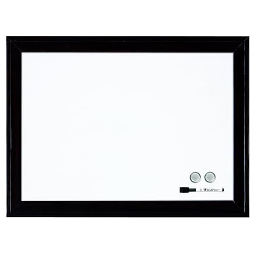 Quartet Magnetic Dry Erase Board, 17" x 23" Whiteboard/White Board, Black Frame (79282)