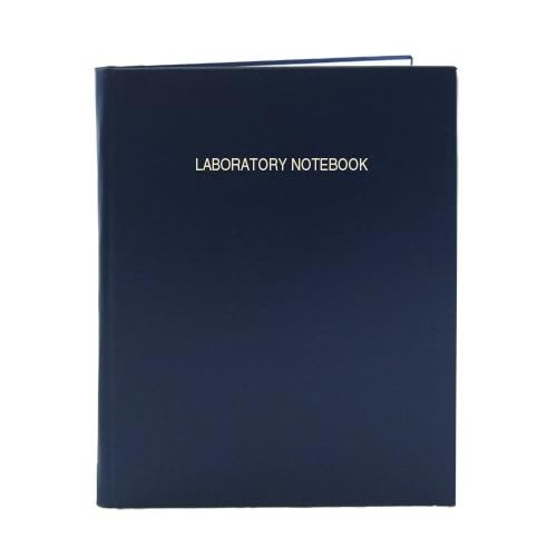 BookFactory Lab Notebook Laboratory Notebook - 240 Pages (.25'' Grid Format), 8 7/8'' x 11 1/4'', Blue Cover, Section Sewn Hardbound (Made in USA)