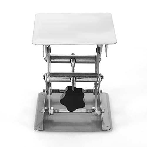 Stainless Steel Lab Lifting Stand 4x4, Height Adjustable 45-160mm for Physical, Chemical & Biological Experiments