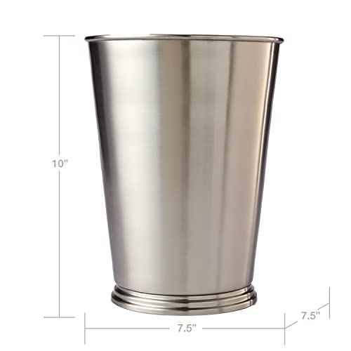 SKL Home by Saturday Knight Ltd. Roche Waste Basket, Stainless Steel, Wastebasket