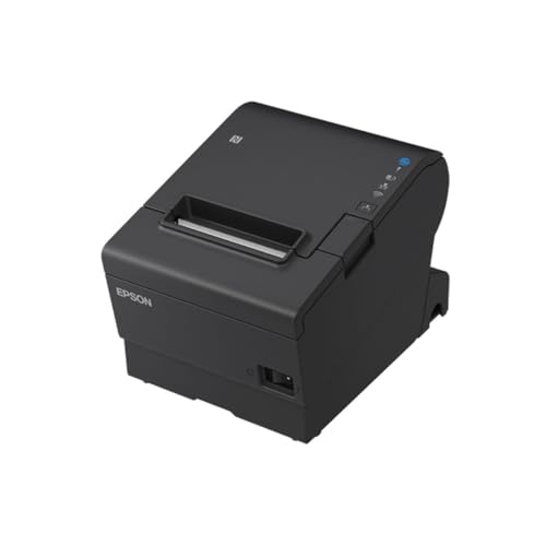 Epson TM-T88VII Direct Thermal POS Printer - USB & Ethernet, 180x180 DPI, 500mm/sec, Black