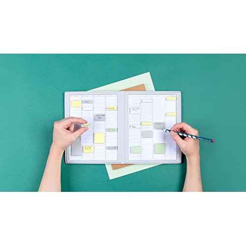 Bravestorming MoverBook Grey, Magnetic Memo Brick Organizer Art Supplies for School, Parenting and Office Projects and Presentations (Mover Erase Memo Brick not Included)