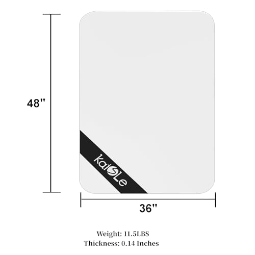 48" x 36" Office Chair Mat for Carpet Heavy Duty Hard Clear Desk Chair Mat Protection Floor Mats Can be Used on Carpet or Hard Floor