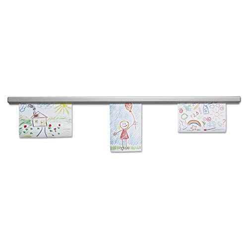 Advantus Grip-A-Strip Display Rail Aluminum 36 x 1.5 inches
