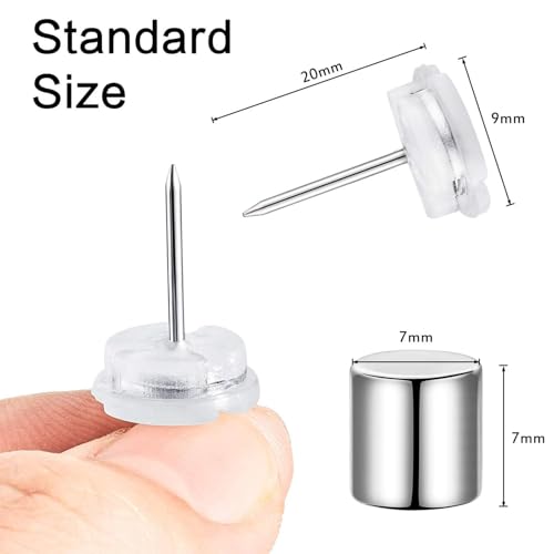 Outus Magnetic Push Pins 1000 Sets Poster Hanger Silver Office</n>