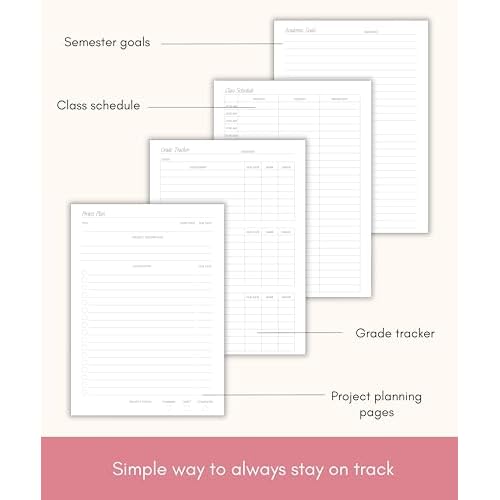 Lamare Academic Planner 2025-2026 ? Undated Weekly College Student Planner 2025-2026 For Homeschool, High School, College & Nursing Students
