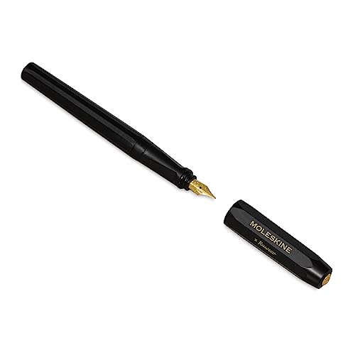 Moleskine x Kaweco, Fountain Pen, Medium Nib, Black with Blue Ink
