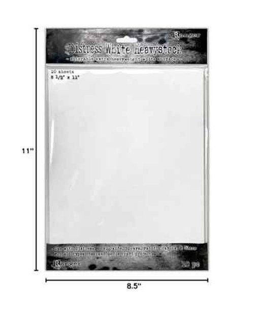 Bundle- Heavystock -one Pack of Each: Black, White, Mixed Media and Kraft 8.5"x11" Tim Holtz Ranger Ink