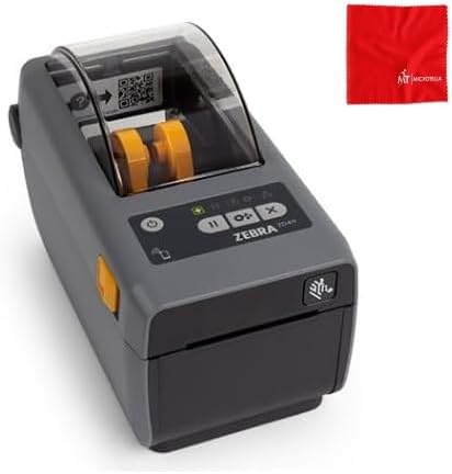 Zebra Technologies ZD411 Printer - Direct Thermal 203 DPI - Modular Connectivity & BTLE5 - Includes Cleaning Cloth