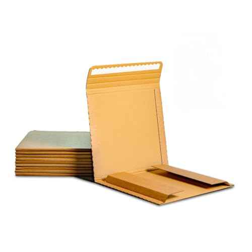 Vinyl Record Shipping Boxes with Fragile Stickers, LP Mailers 12 inch, Vinyl Record Mailer Hold 1-8 Records, LP Shipping Box 10-Pack, Record Album Mailers.
