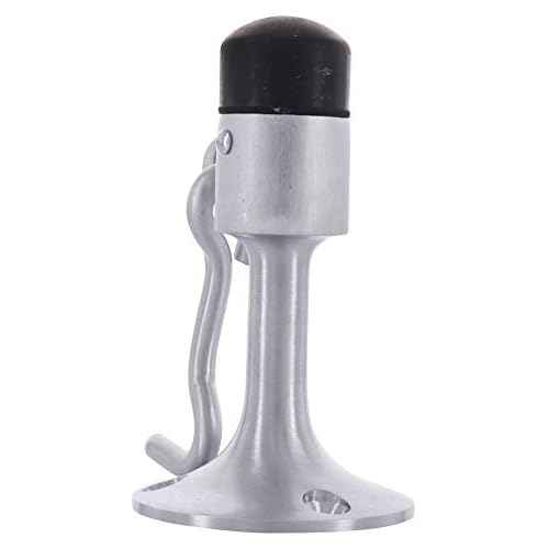 CRL Satin Chrome Finish Wall Mounted Heavy Duty Door Stop with Hook and Holder