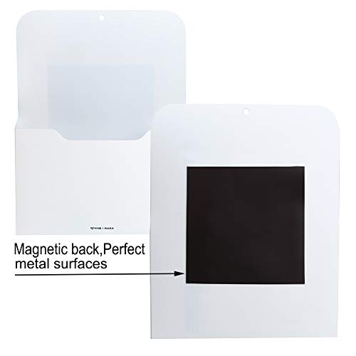 Marbrasse Magnetic File Holder - 1 Pack Metal Organizer for Office & Home