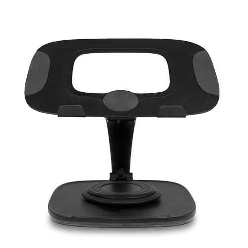 Aluratek Laptop Stand with 360¡Æ Rotating Base, Ergonomic Adjustable Stand, Compatible with Most MacBook and Win Laptops - AULS03F