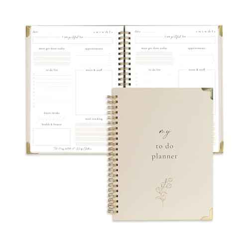 Beautiful To Do List Notebook - Aesthetic Daily Planner to Easily Organize Your Tasks And Boost Productivity - Stylish Undated Planner And School or Office Supplies For Women