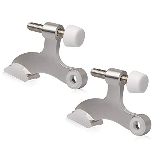 KOVOSCH 2 Pack Satin Nickel Adjustable Heavy Duty Hinge Pin Door Stopper