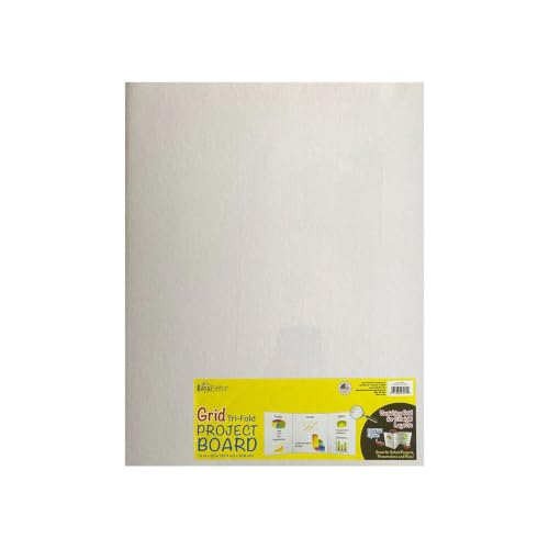 Royal Brites White Tri-Fold Presentation Board 14 x 33 Inches - Pack of 1