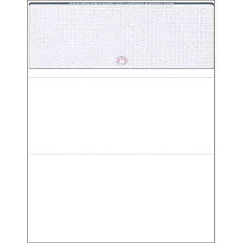 Compuchecks 500 high Security Check Paper Compatible with quickbooks and Versa Check - Computer Checks for Business Or Personal Use - Blank Check On Top Paystubs On Bottom (Blue Basketweave)