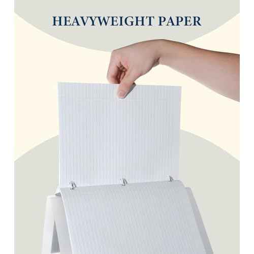 Loose Leaf Paper, Notebook Paper, 8 x 10.5 College Ruled Paper, 3 Hole Punch Binder Paper, Lined Paper for 3 Ring Binders, College Ruled Paper, 100 Sheets/Pack Filler Paper (2 Pack)