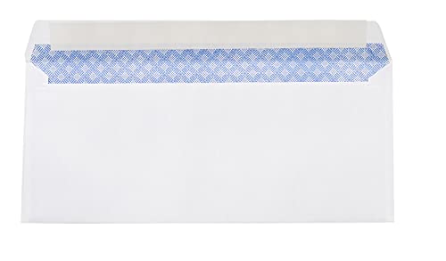 Amazon Basics Security-Tinted Self-Seal Business Envelopes 500-Pack White