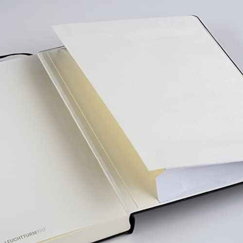 Leuchtturm1917 Hardcover Dotted Master Slim Notebook, Navy, A4