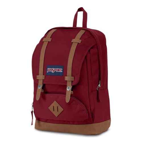 JanSport Cortlandt Laptop Backpack, Russet Red, 15¡± Laptop Sleeve-Synthetic Leather Shoulder Computer Bag with Large Compartment, Padded Straps- Rucksack for Men, Women