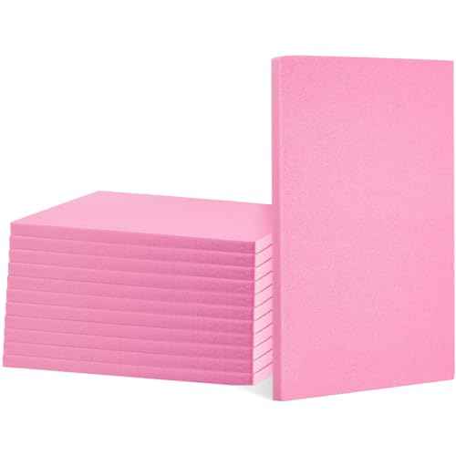 Frienda 12 Pcs Foam Board Bulk 12" x 7.5" x 1/2" Xps Foam Sheet Panel for DIY Crafts Sculpture Modeling Floral Arrangements School Home Office Art(Pink)