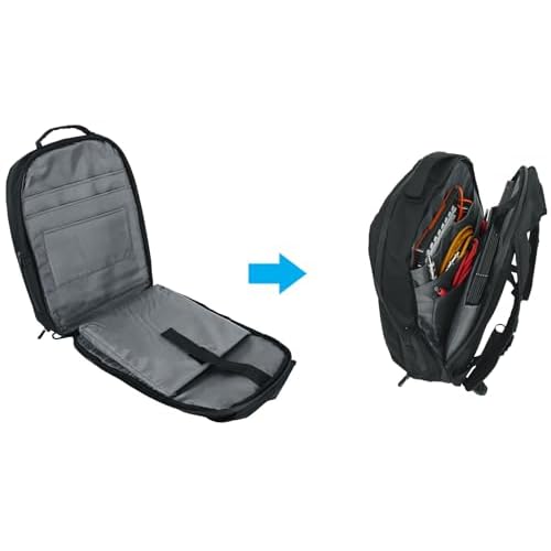 Rockville DJBP24 Rugged DJ Backpack, 11 Compartments, Fits Two 17" Laptops, YKK Zippers, Waterproof Track, Rubber Feet, for DJs, Musicians, and Producers