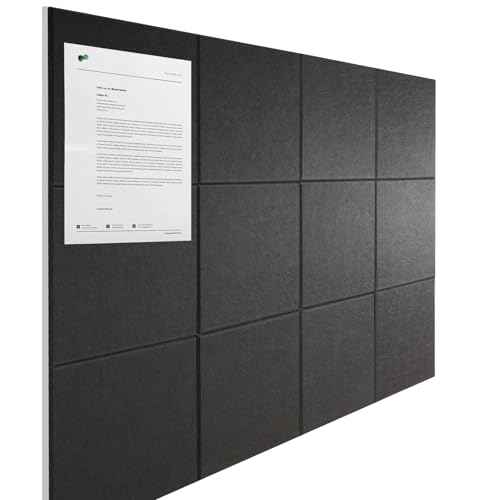 Large Cork Boards for Walls 48" x 36" 12 Pack Bulletin Boards Alternative Cork Board for Office Contains 72 Removable Security Stickers 30 Push Pins