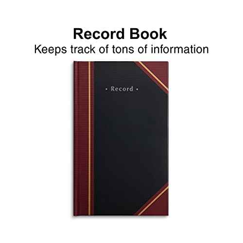 Staples 217919 Black Record Book 11-3/4-Inch x 7-1/4-Inch