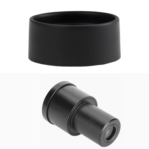2 Pack Rubber Eyepiece Foldable Eye Cups for 27-29mm Microscope Binoculars