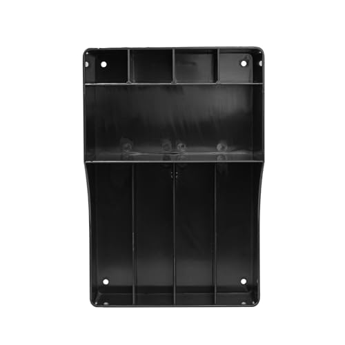 Restaurantware Restpresso Coffee Bar Organizer, 1 Count Durable 9 Compartments, Compact Size, Black Plastic Tabletop Coffee Supplies Organizer For Homes, Office Spaces, Breakrooms, and Lounges