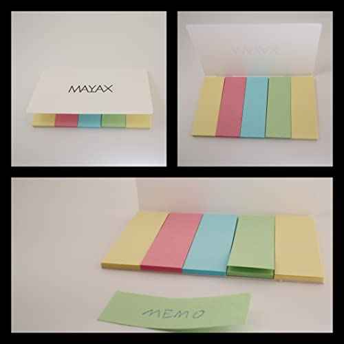 MAYAX Pilot juice up 04 Retractable Gel Ink Pen Ultra Fine Point, Black Ink, 5 Pens & 10 Refills, Original Sticky Notes (0.4mm)