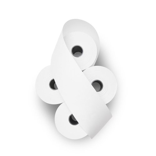 (25 Rolls) 2 1/4 x 150 ft White Adding Machine Tape Paper Rolls Premium One Ply Register/Adding Machine/Calculator Paper Rolls Printing Calculator 10 Key