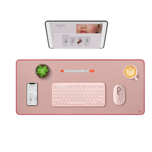 Logitech Studio Series Large Desk Mat 28x12 Inches - Darker Rose Rubber