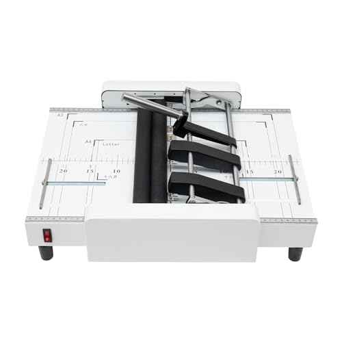 Booklet Maker A3 Paper Folding Binding Machine, MAX 11.7"¡¿16.5" Paper Folder Stapler Machine, 2 in 1 Multifunctional Automatic Book Maker Stapling Machine for Schools Print Stores Offices Factory