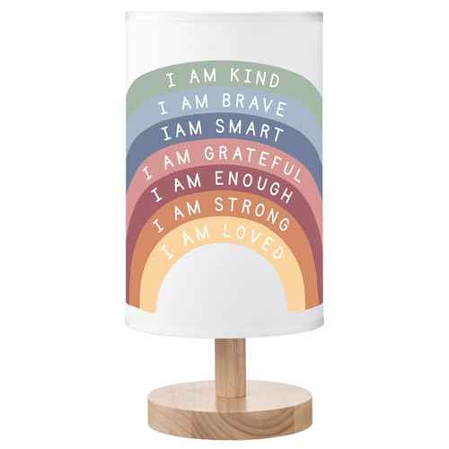 Classroom Lamp Calming Corner Decor Cozy Center 11. 61 Inches Small Bedside Desk Lamp USB Rainbow Reading Book Center Supplies for Home Bedroom Playroom Nursery