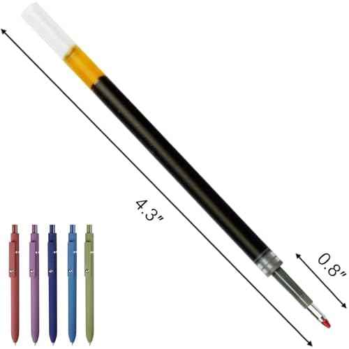 20 Pieces Gel Pen Refills Compatible with Pilot G2 Pens 0.7 Refills Black, Medium Point Ink Pen Refills for Click Pens