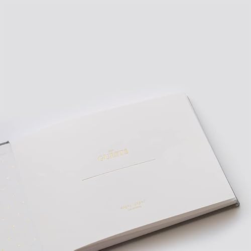 Sugar Paper Guest Book, Book Cloth Cover, 60 Blank Pages, 10 x 7 Inches, Ribbon Page Markers, Wedding Guest Book, Vacation House Guest Book, Baby Shower Guest Book (Flax)
