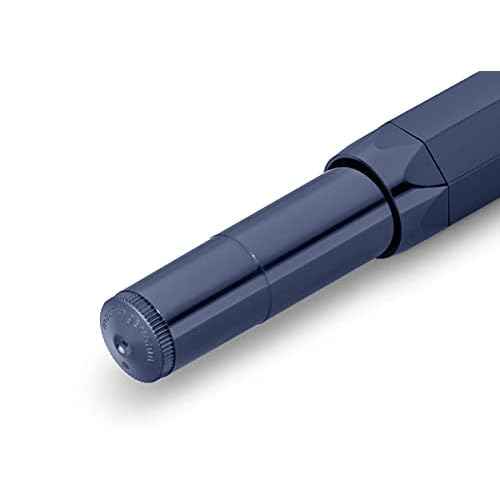 Kaweco CLASSIC SPORT Fountain Pen Navy Blue with 23 Carat Gold-Plated Steel Nib and Iridium Tip for Ink Cartridges I Sport Fountain Pen 13 cm I Nib: F (Fine)