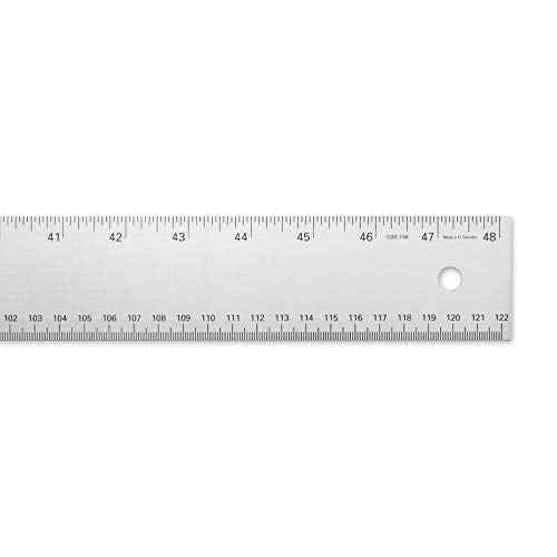 Alumicolor 48-inch Non Slip Professional Aluminum T-Square for Art Framing & Drafting, Silver