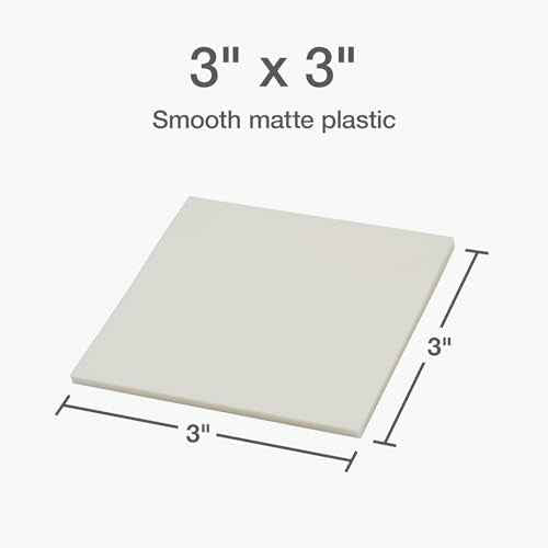 Redi-Tag Translucent Sticky Notes, Transparent Self-Stick Notes, 3" x 3", 4 Pads, 50 Notes Per Pad, 200 Sheets (1006596)