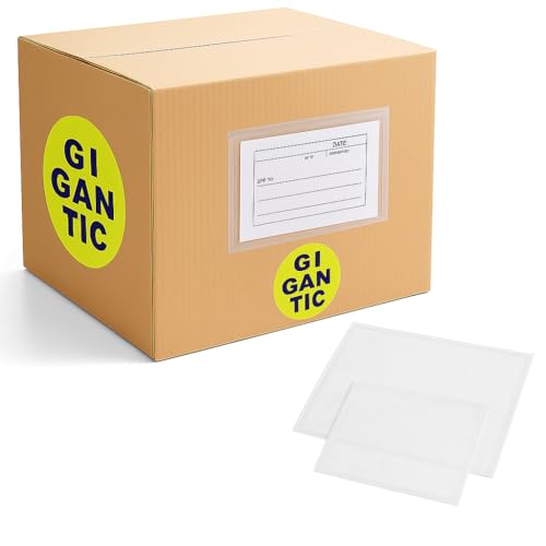 Gigantic Bag 500 No Print Clear Envelopes - Packing List Enclosed, 4.5 x 5.5" Self-Adhesive Shipping Pack