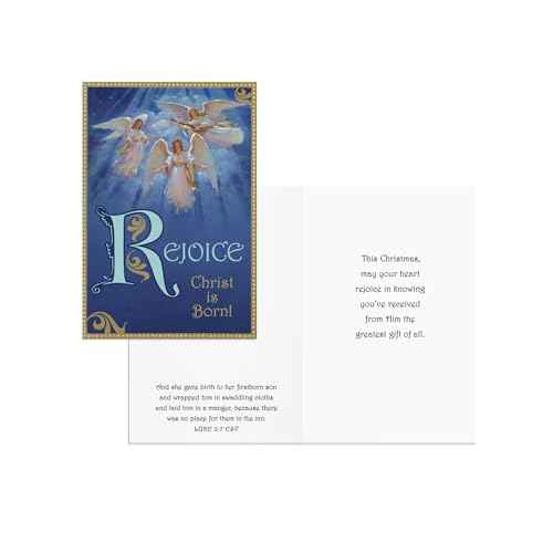 DaySpring - Vintage Christmas Blessings Value Box: Inspirational Christmas Cards with Scripture - 8 Each of 6 Designs - 48 Christmas Boxed Cards and Envelopes
