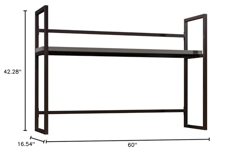 Sauder Manhattan Gate Mystic Oak Hutch for Desk 429258
