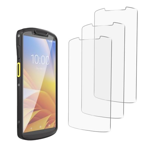 3pcs Tempered Glass Screen Protector for Zebra Symbol TC53 TC58 Handheld Barcode Scanner Mobile Computer, 9H Scratch-Resistant HD Protective Film