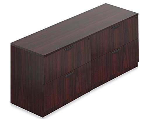 SL7122TOP-SL3622LF Lateral File Credenza, 72" w x 22" d x 29 1/2" h - American Mahogany